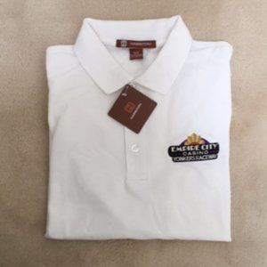 Men's White Polo